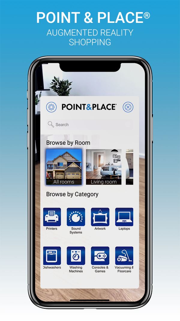 Logo for ‘POINT AND PLACE AR SHOPPING APP’